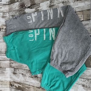 Lot of 2 Victoria's Secret Sweatpants size Medium